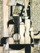 Juan Gris The still lief having guitar oil painting artist